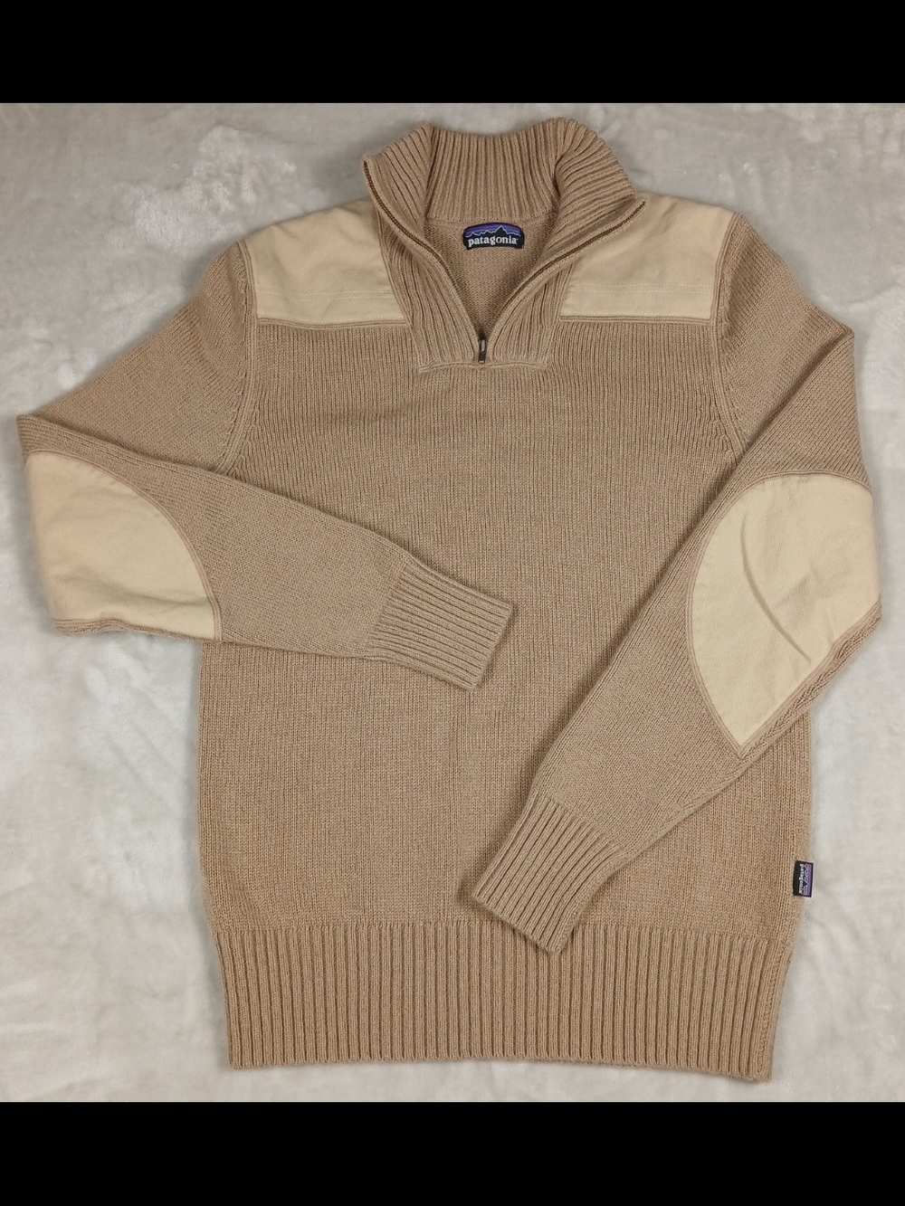 Patagonia 1/4 Zip Pullover Forage Sweater M Men's Wool Blend Command Knit